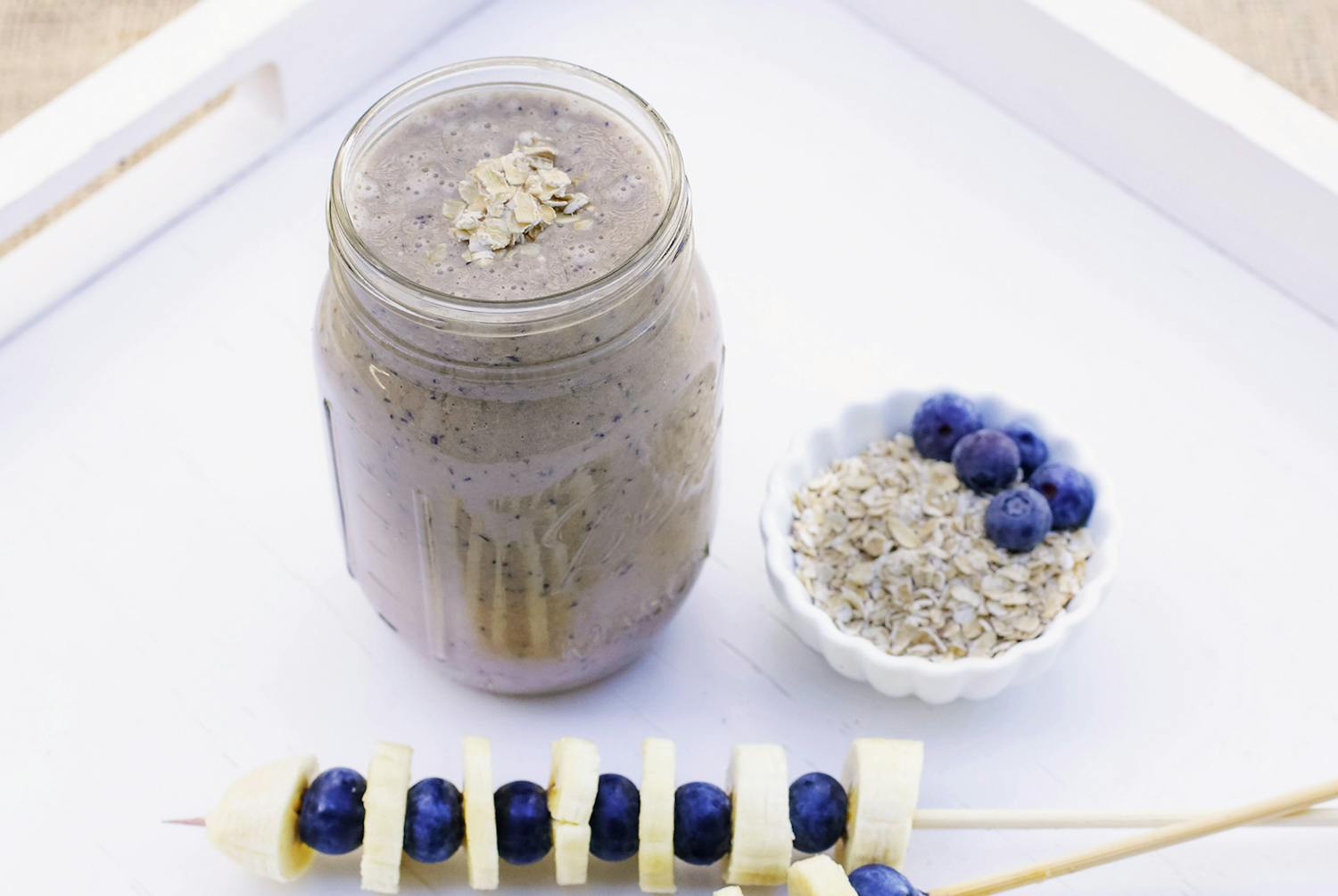Blueberry Cashew Cheesecake Smoothie