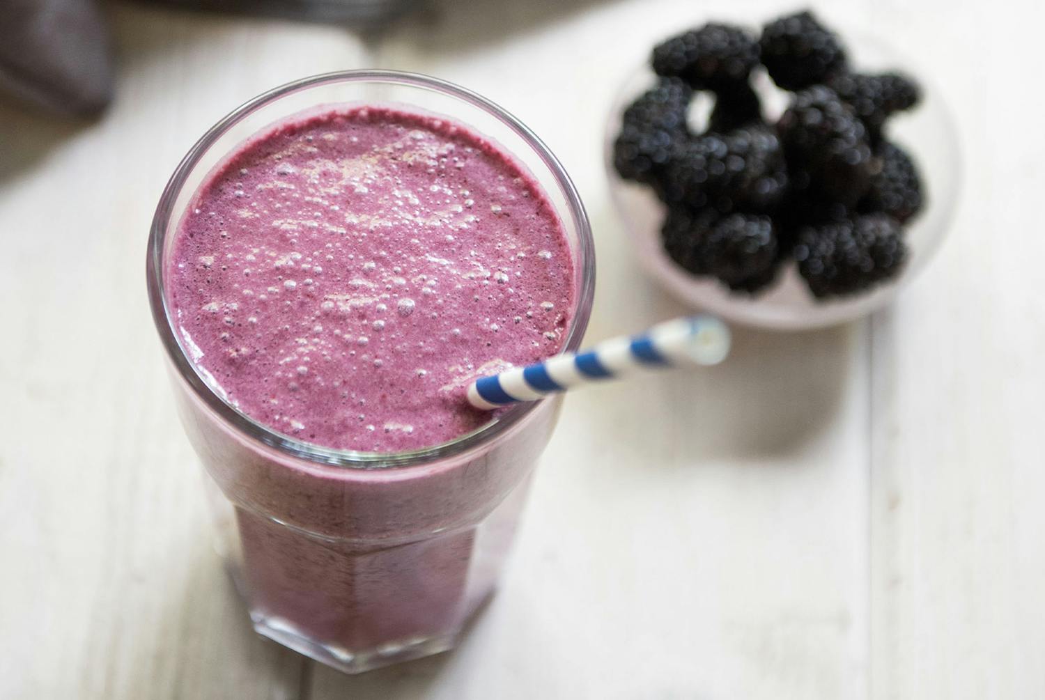 Blackberry Almond Protein Shake