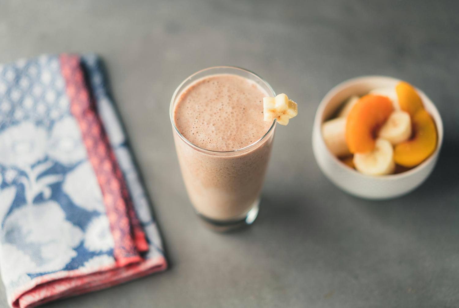 Peachy Coconut Protein Smoothie