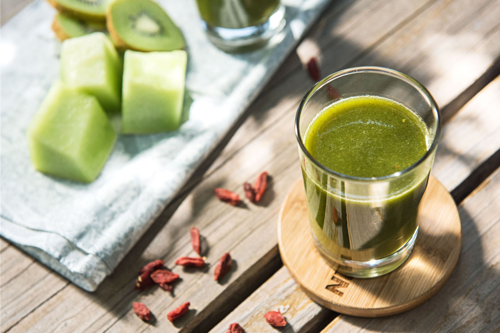 Green Honeydew Kiwi Smoothie