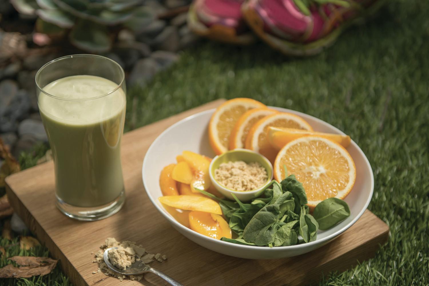 Peaches and Cream Workout Smoothie