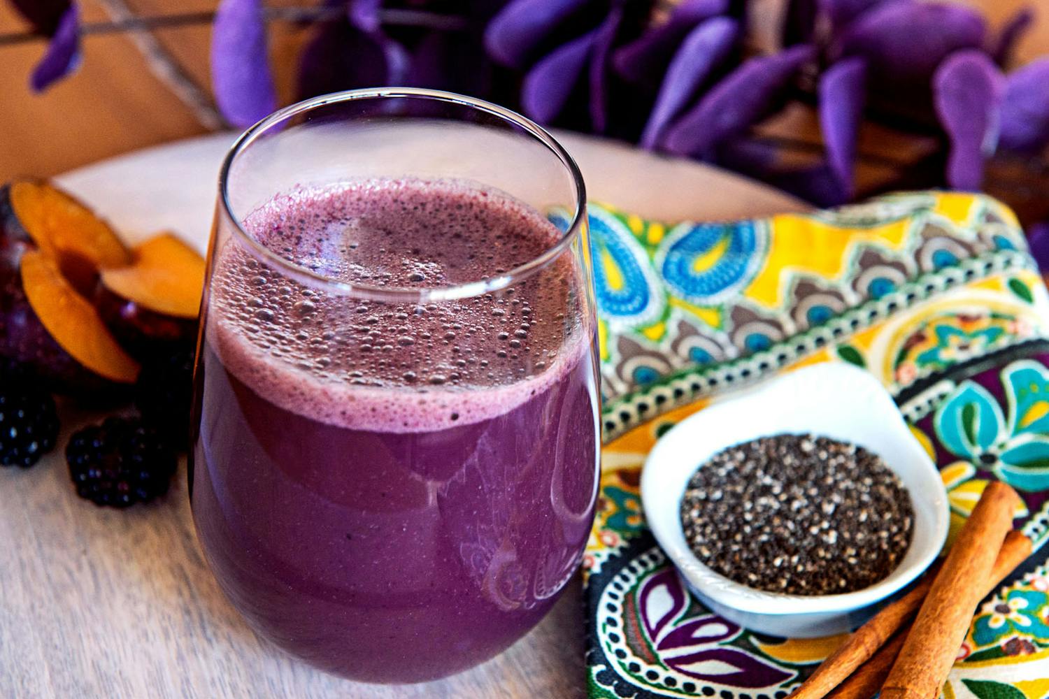 Plum Chia Seed Smoothie