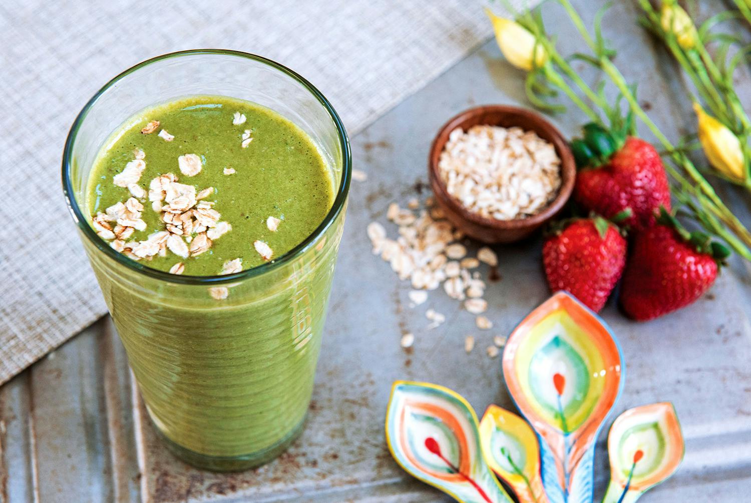 Strawberry Banana Oatmeal Smoothie