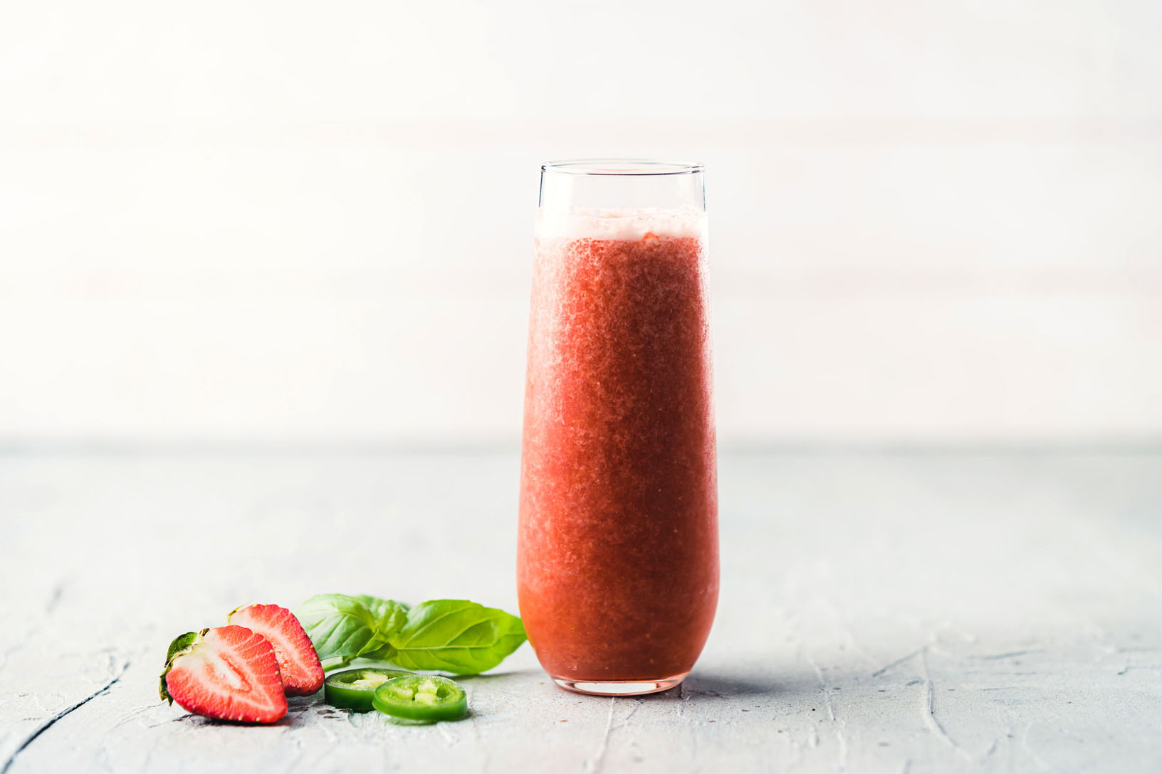 Strawberry Basil and Jalapeño Essence Water - Recipe