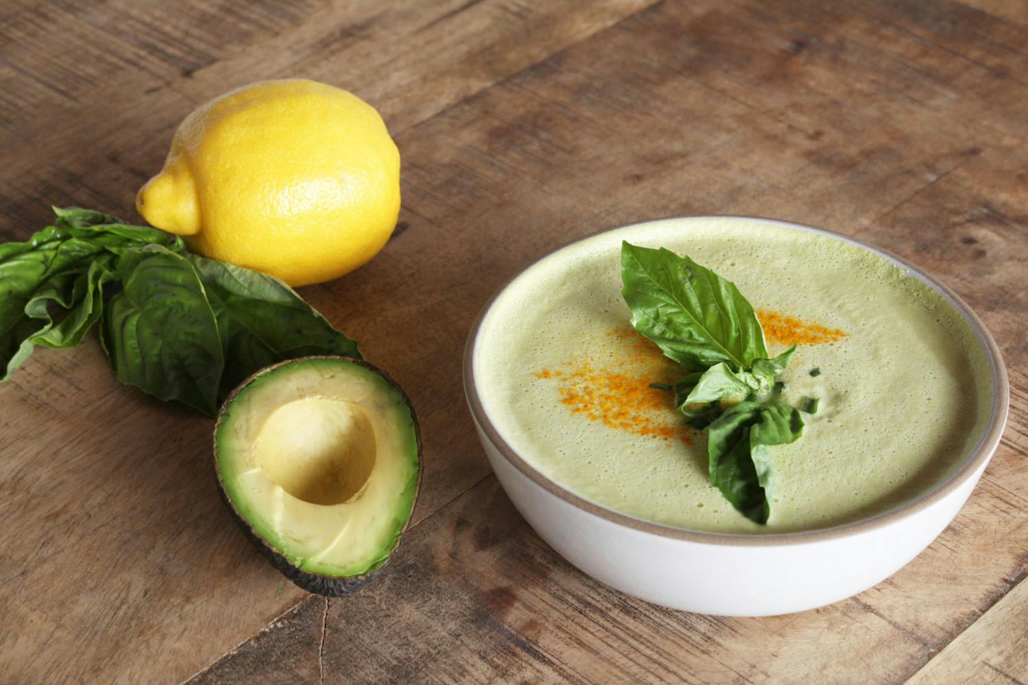 Creamy Corn and Basil Soup