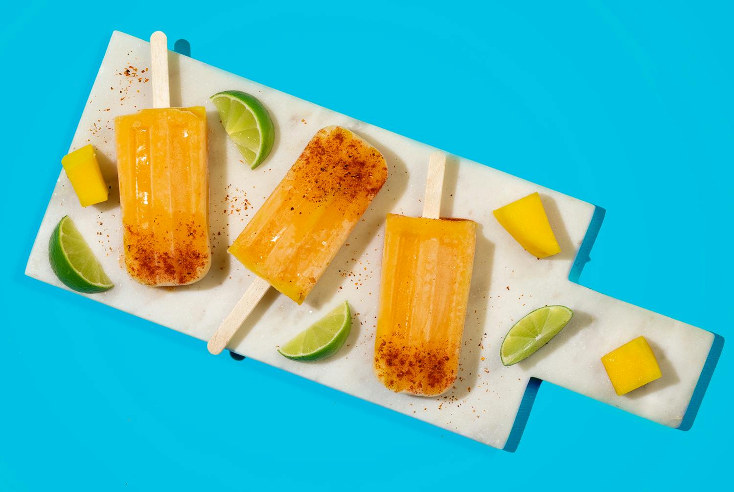 2-Ingredient Mango Popsicles