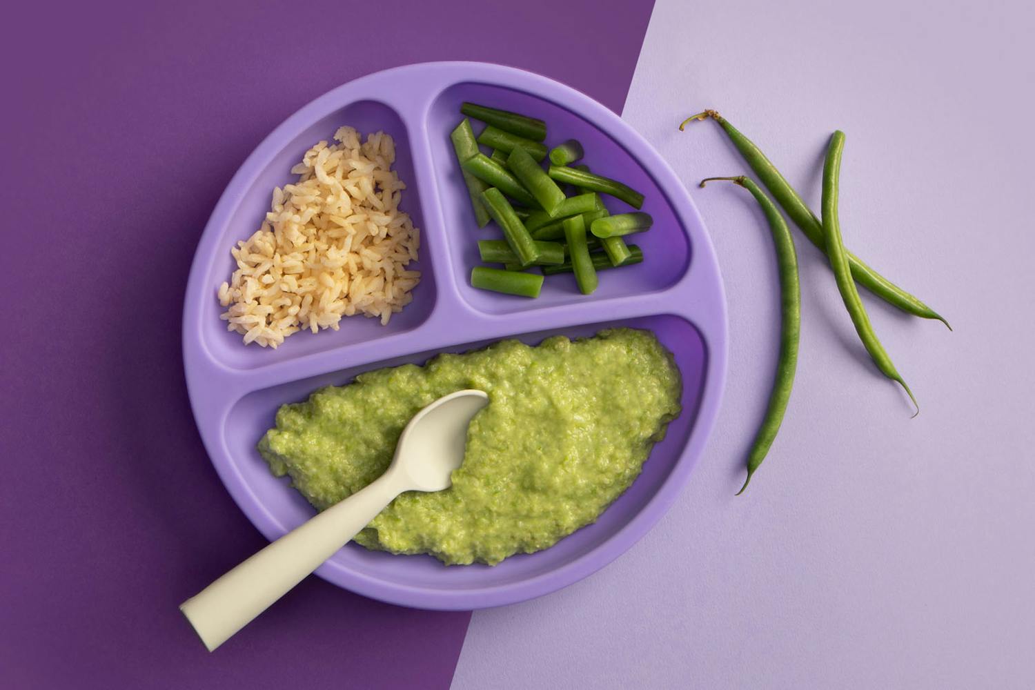 Green Bean and Rice Puree