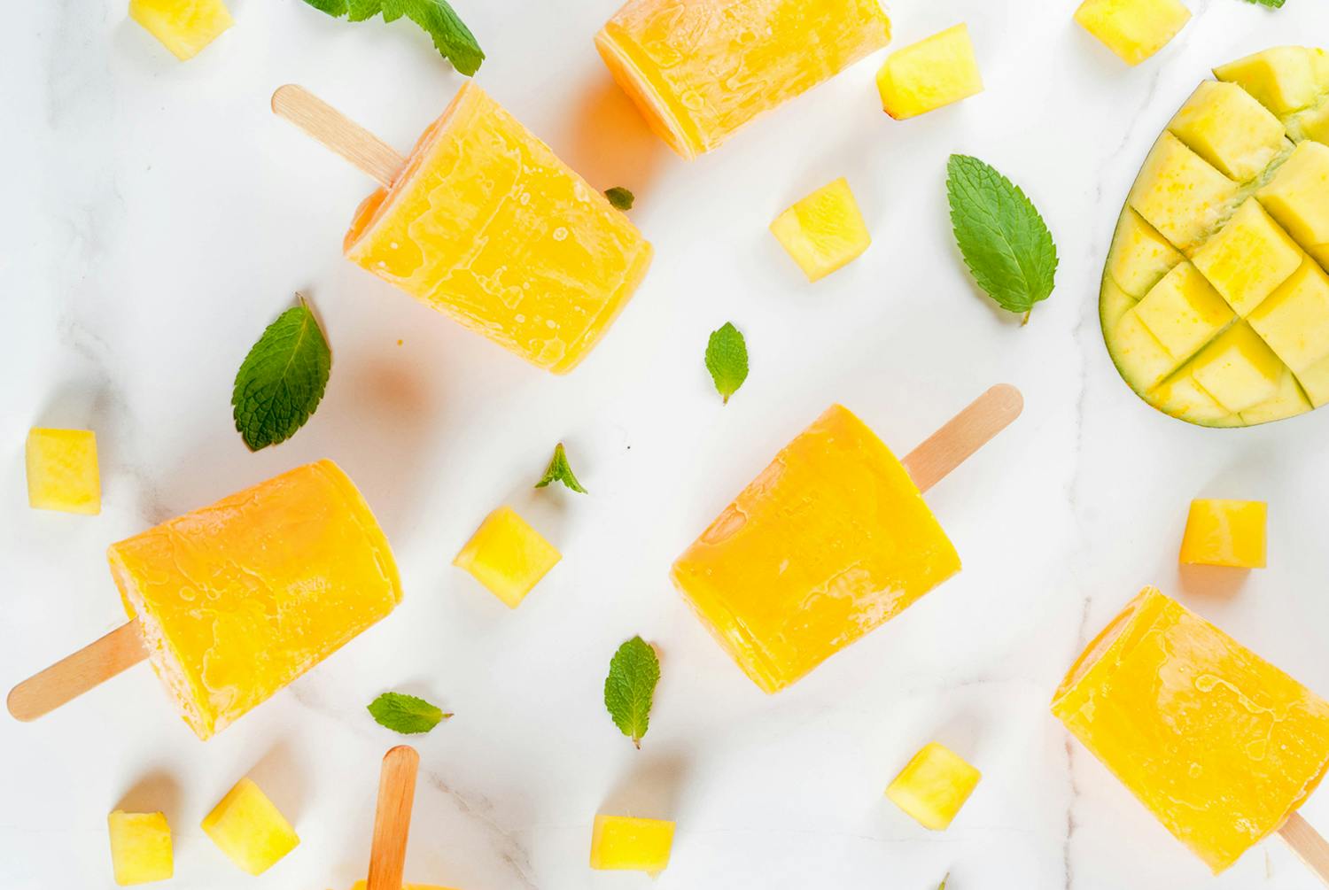 Mango and Banana Totsicles