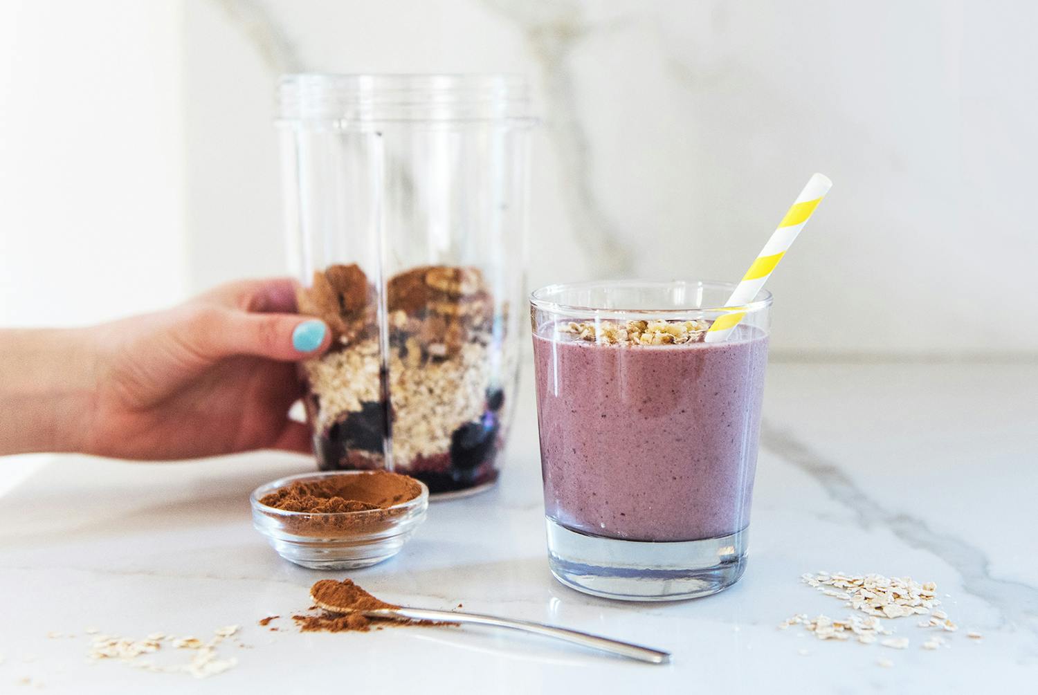 Cherry and Oats Bedtime Smoothie