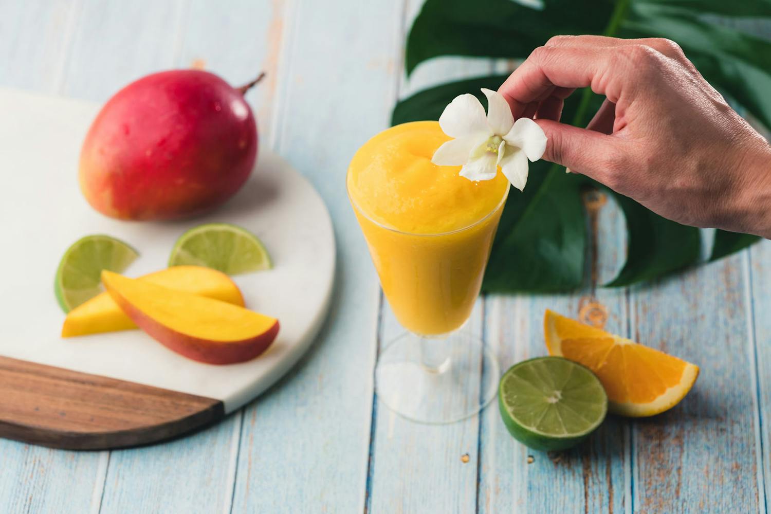 Orange Mango Vodka Slushy