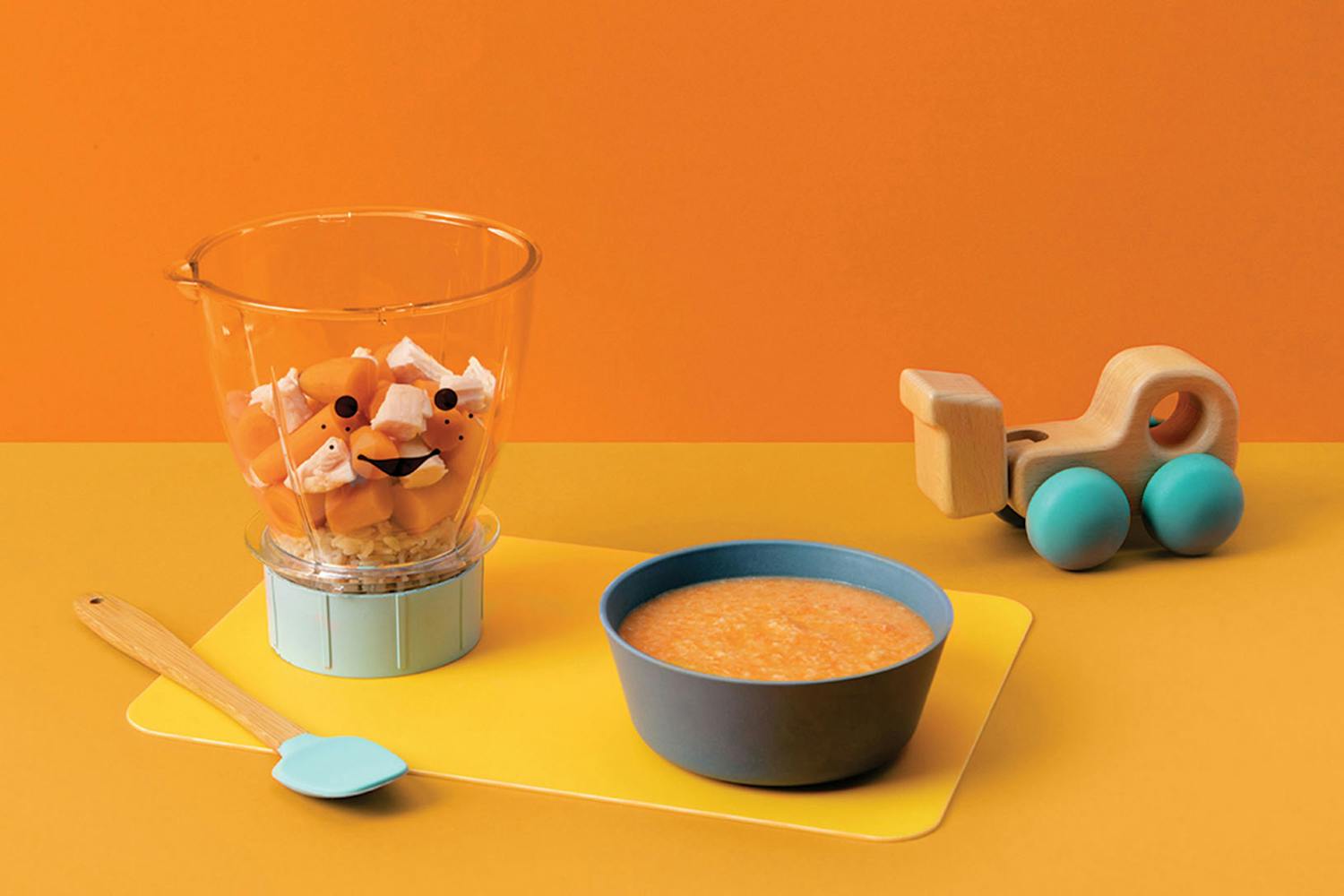 Chicken, Brown Rice, and Carrot Soup