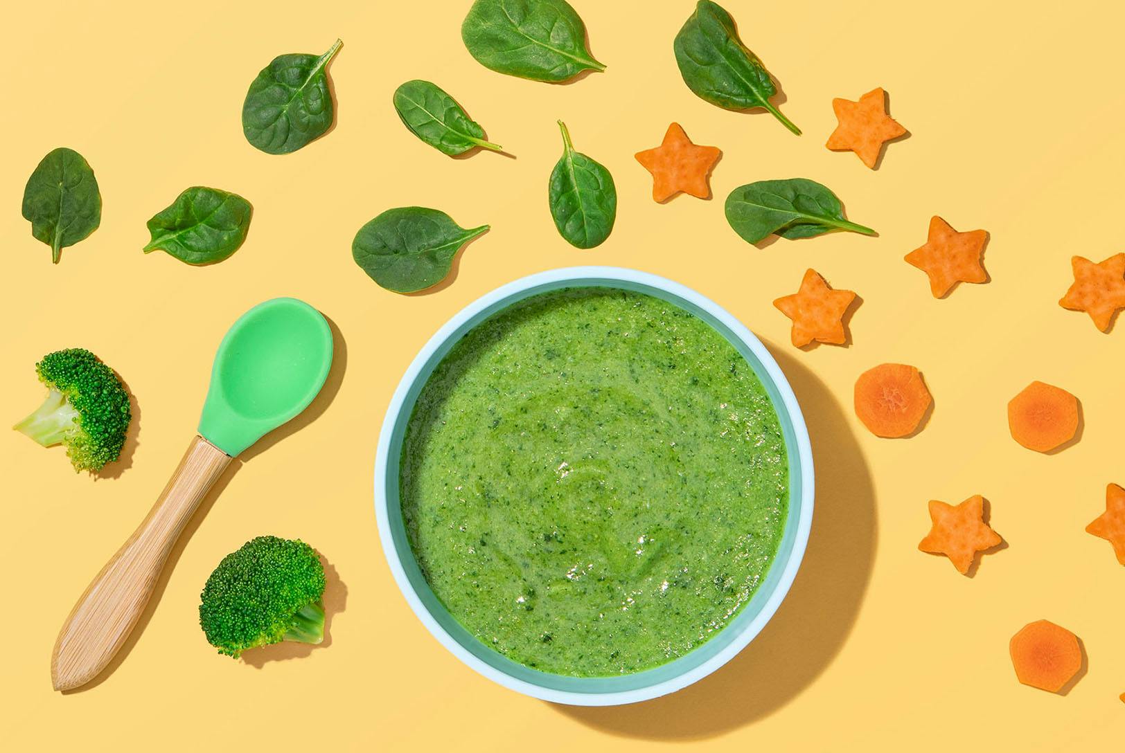 Broccoli, Spinach, and Carrot