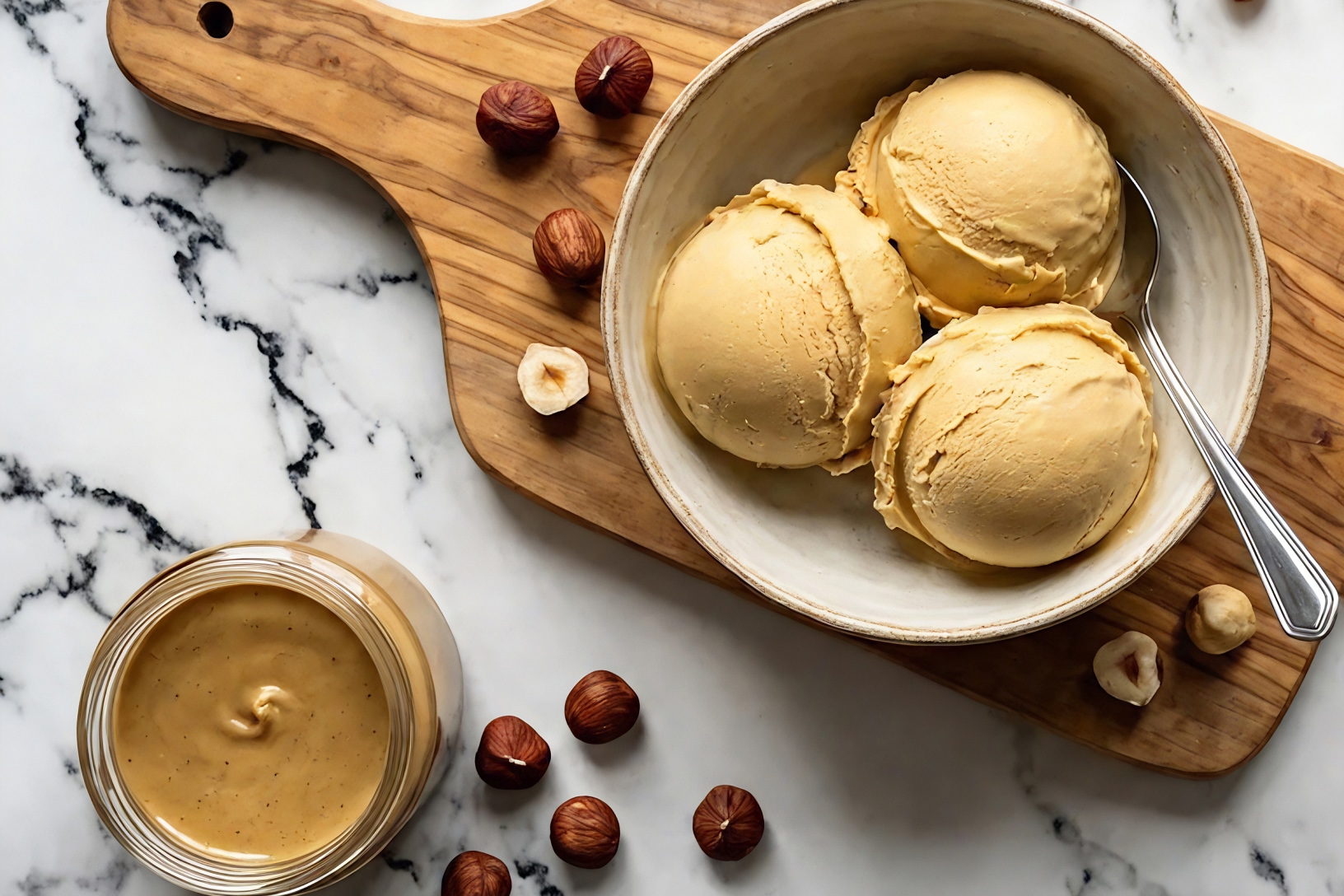 100% Hazelnut Ice Cream