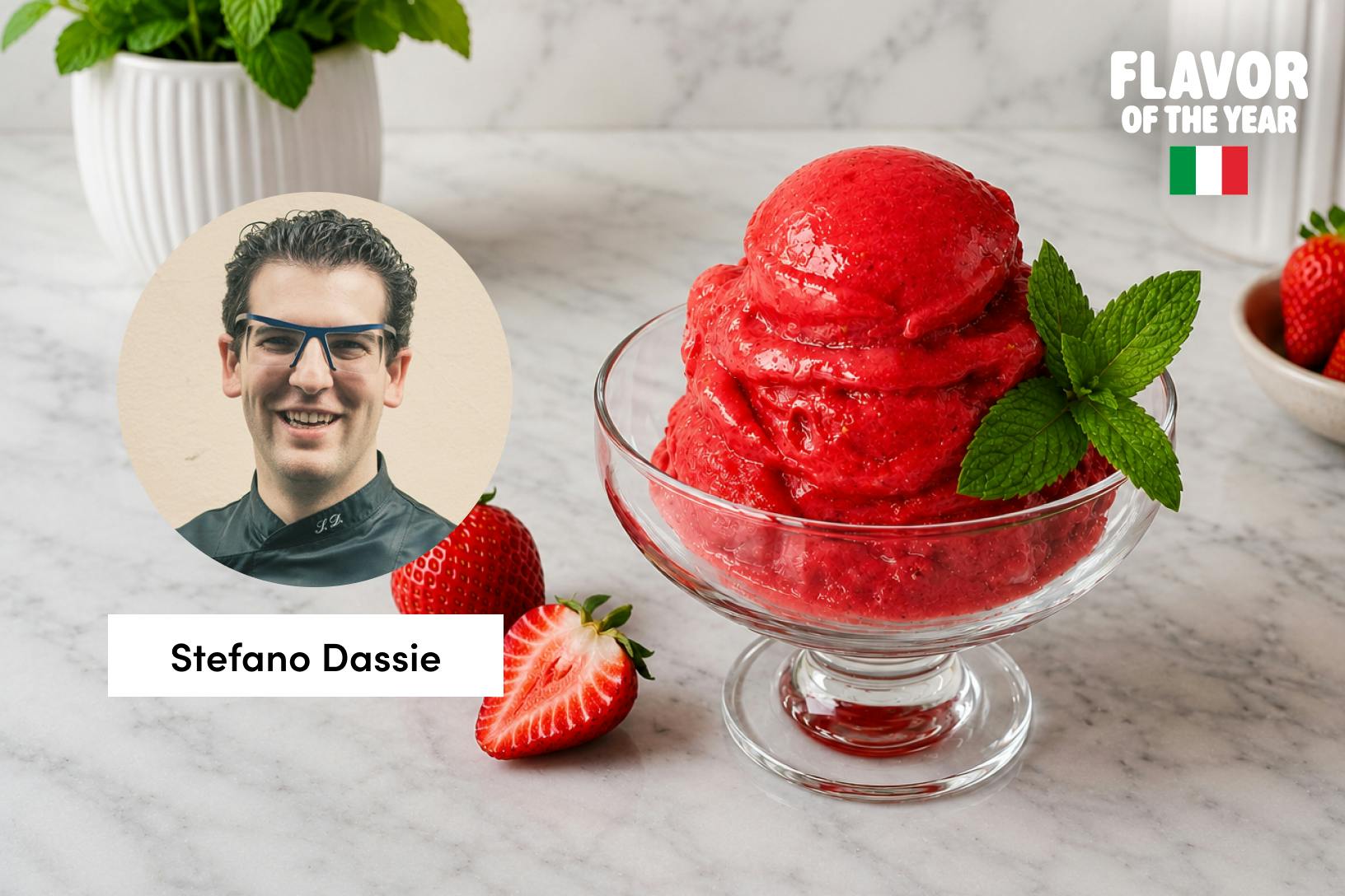 Cooling Strawberry Gelato
