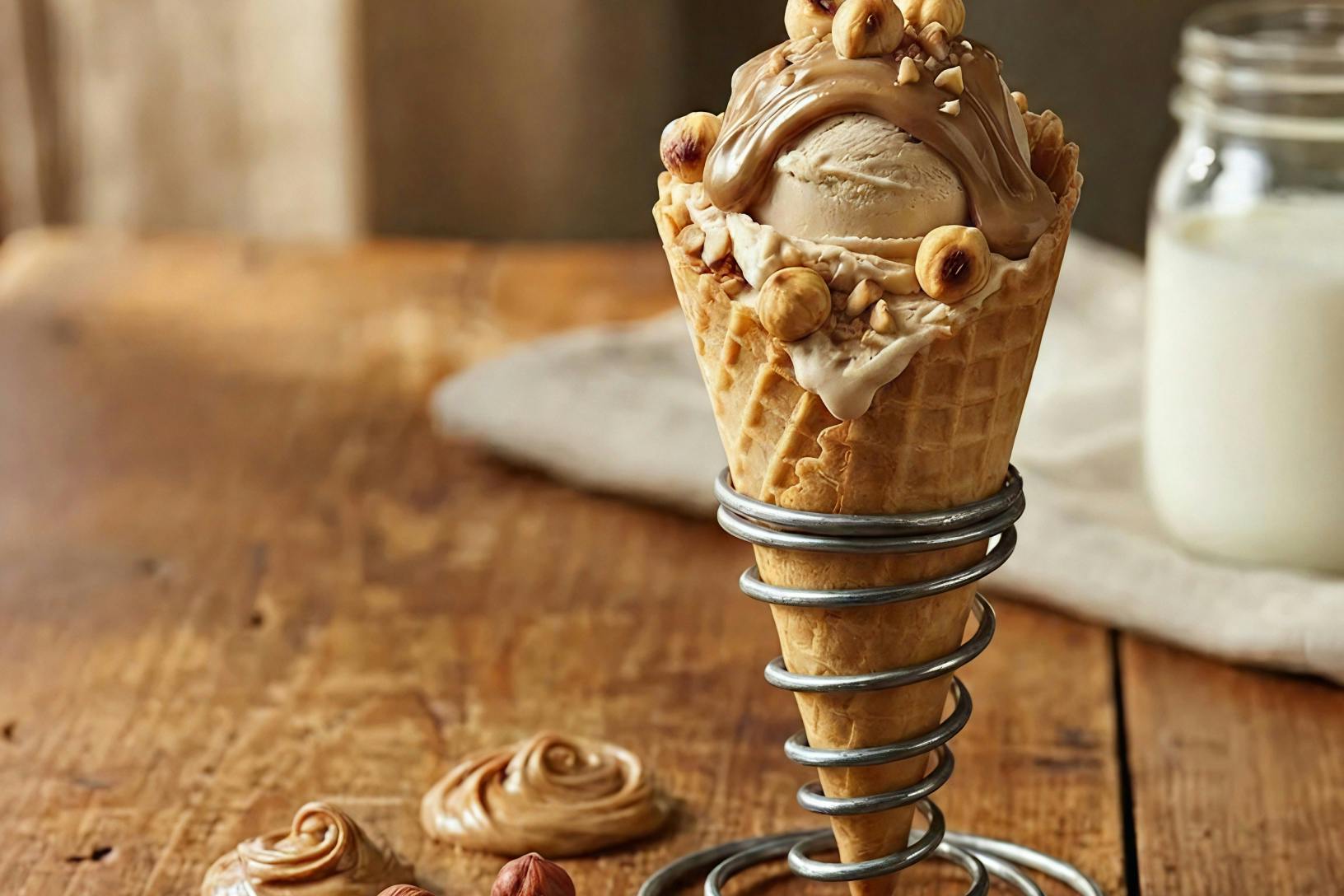 Creamy Hazelnut Gelato