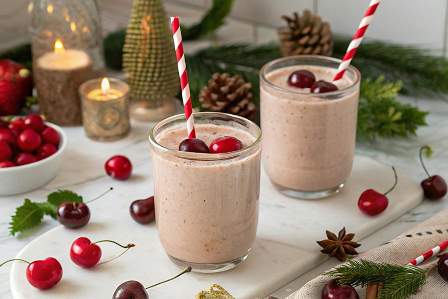 Maple Cherry Fig Smoothie