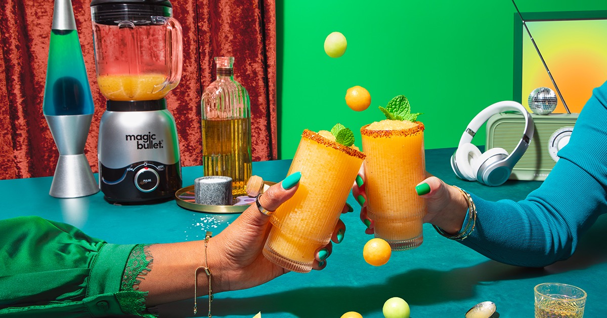 Melon Mezcal Frozen Margarita magic bullet combo blender Recipe