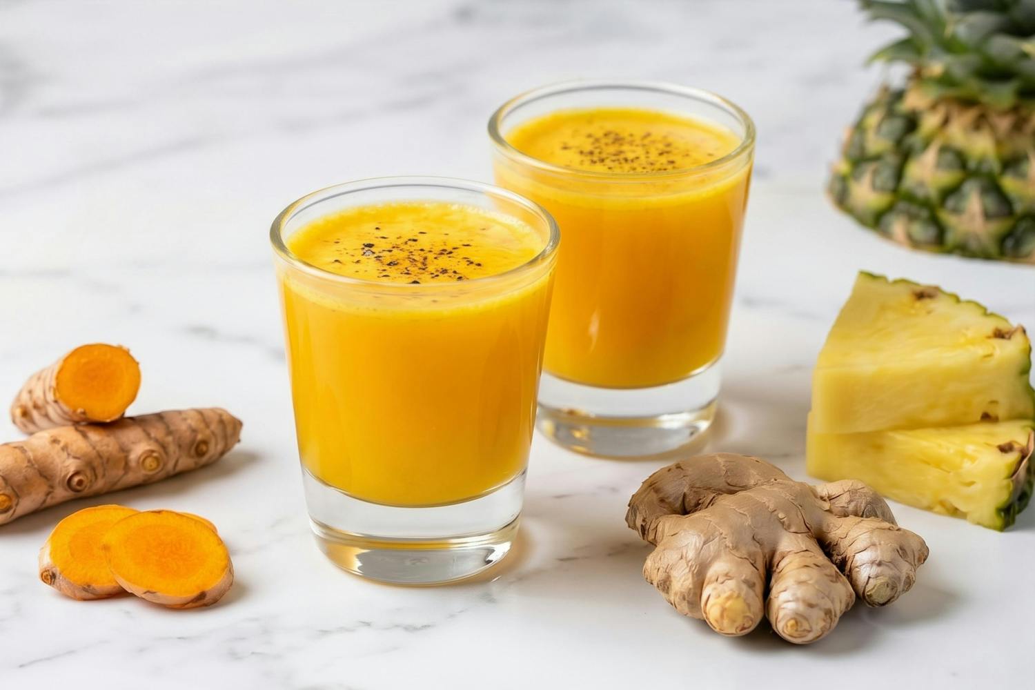 Pineapple, Turmeric, Ginger Shot