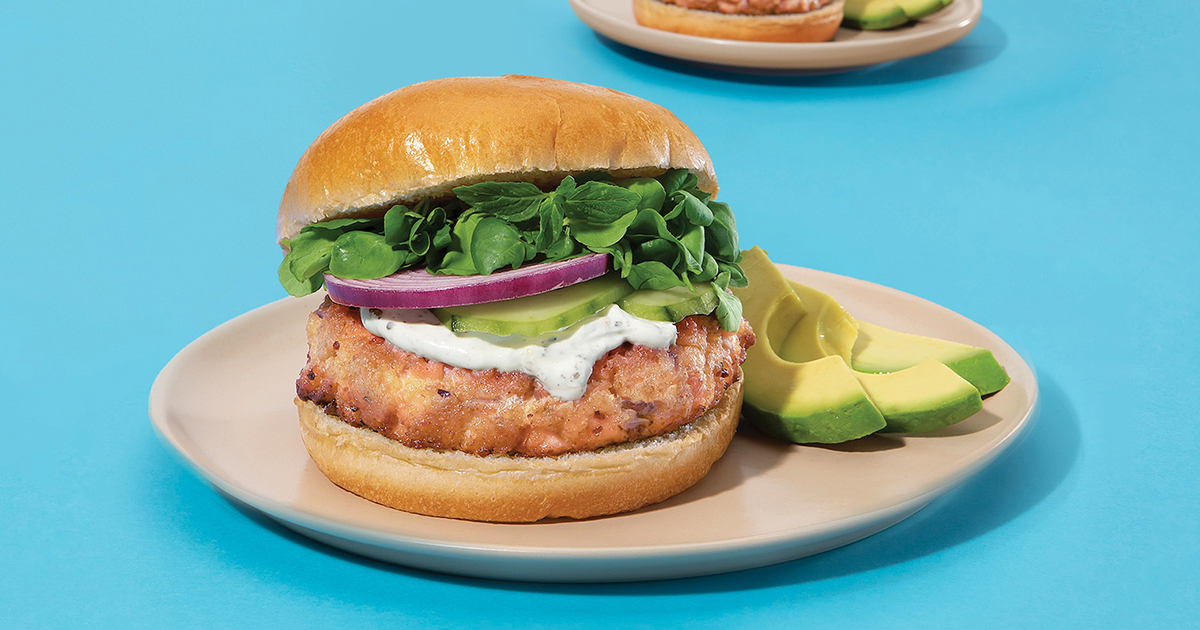 Food Processor Salmon Burger - Recipe