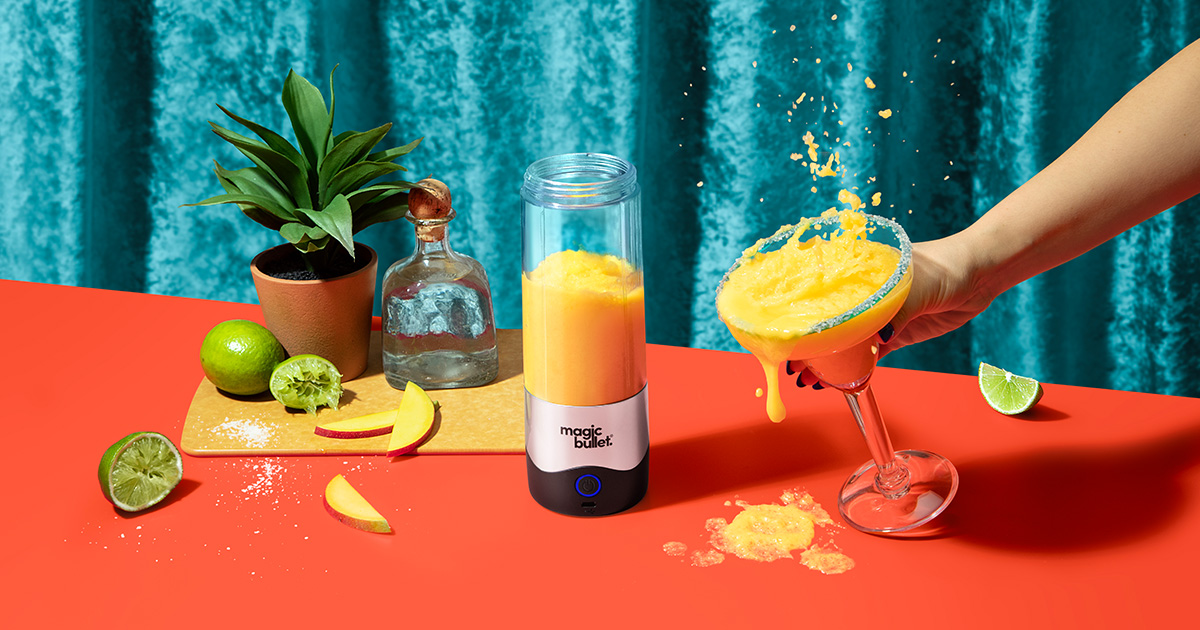 Frozen Mango Margarita magic bullet Portable Blender Recipe