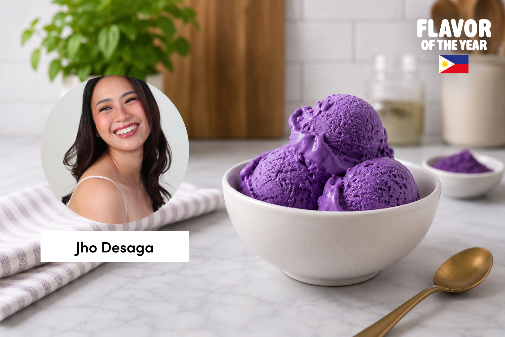 Ube Queso Ice Cream