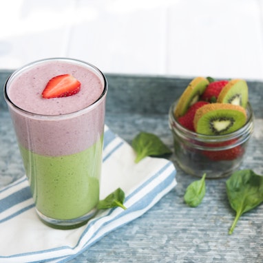 Berry Green Layered Smoothie